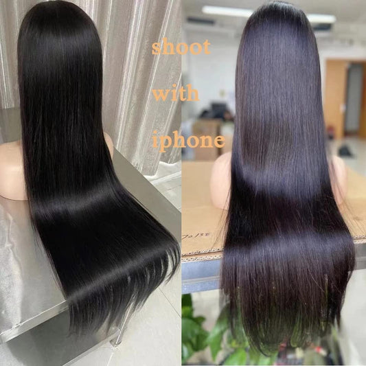 4x4 Lace Front Wigs Human Hair Pre Plucked 250% Density Burmese Virgin Human Hair