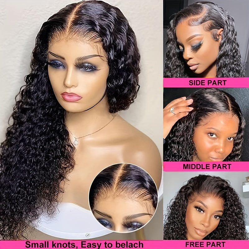 13x4 Lace Front Wigs Human Hair Pre Plucked Wet and Jerry Curly Wigs Frontal Wigs Human Hair for Black Women