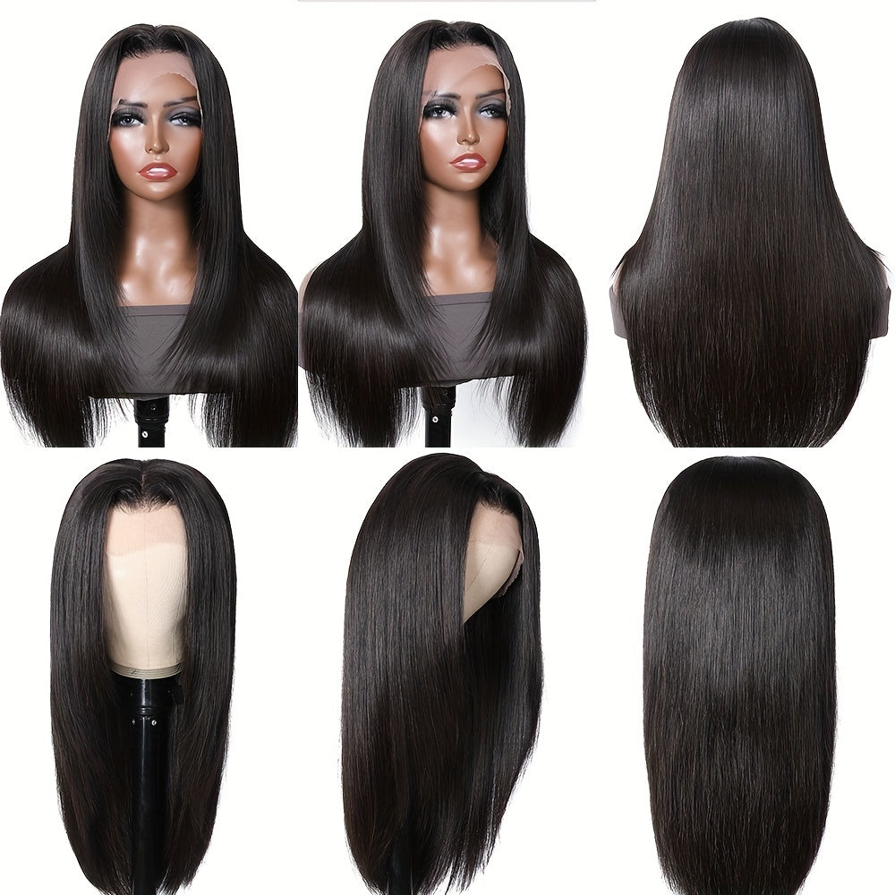 FLASH SALES 4x4 Straight Closure Wigs Human Hair 150% Density Silky Straight Hair
