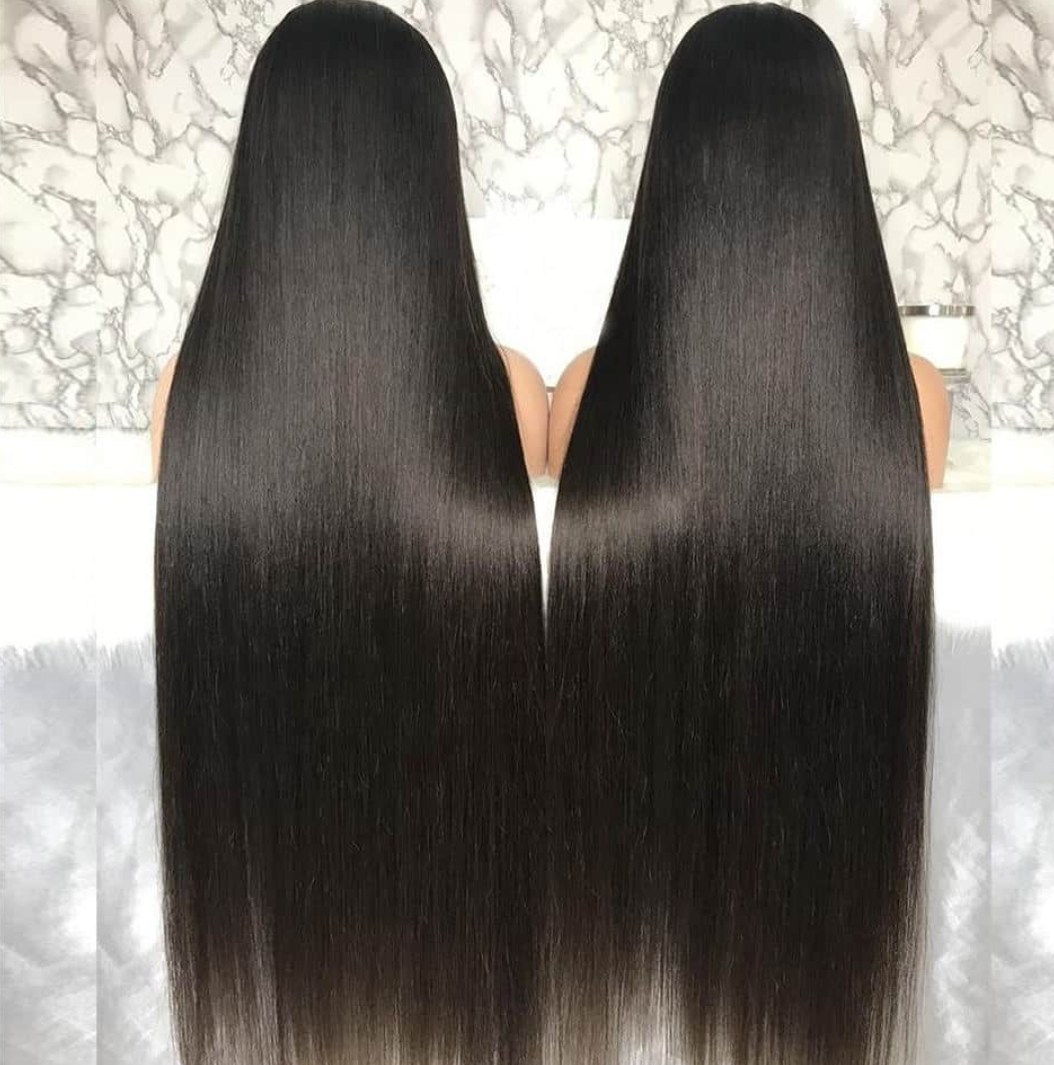 40inch Straight Human Hair Wig 200% Density 13X4 Real HD Lace Frontal Wig Human Hair