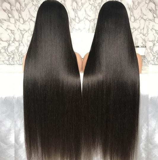 40inch Straight Human Hair Wig 200% Density 13X4 Real HD Lace Frontal Wig Human Hair
