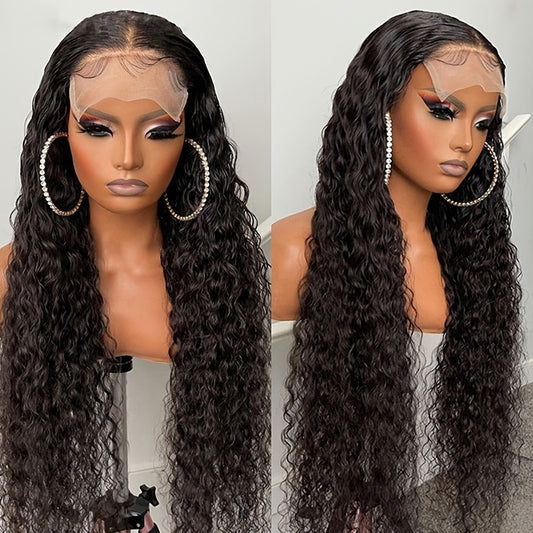 5x5 Lace Closure Water Wave Wigs Human Hair 180% Density Water Wave Wig [Nisha]