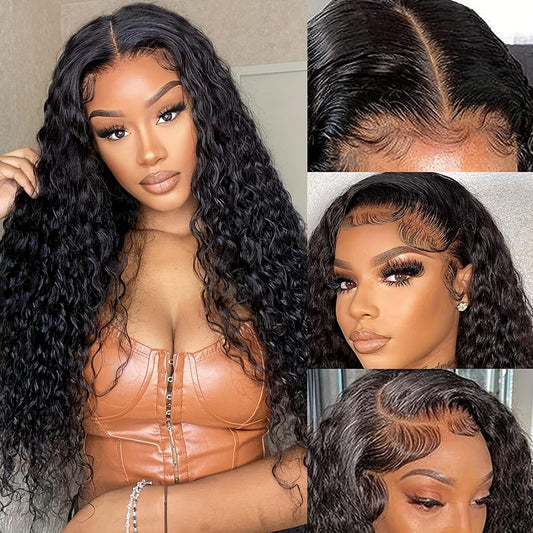 180% Density Jerry curly Wig Human Hair 4x4 Lace ClosureCurly Human Hair Wigs