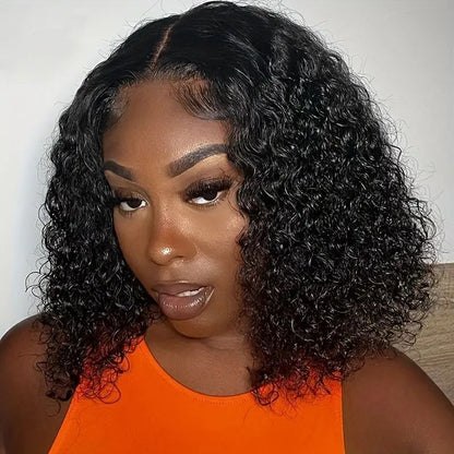 4×4 Lace bob wig human hair kinky curly