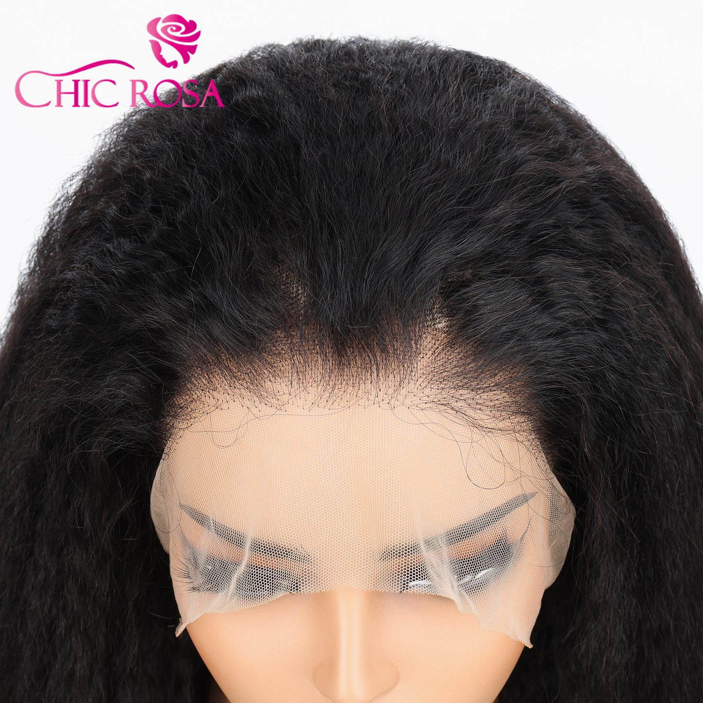 Chicrosa 360 Lace Frontal Wig Human Hair Kinky Straight Wig 200% Density Full Lace Wig [Maya]