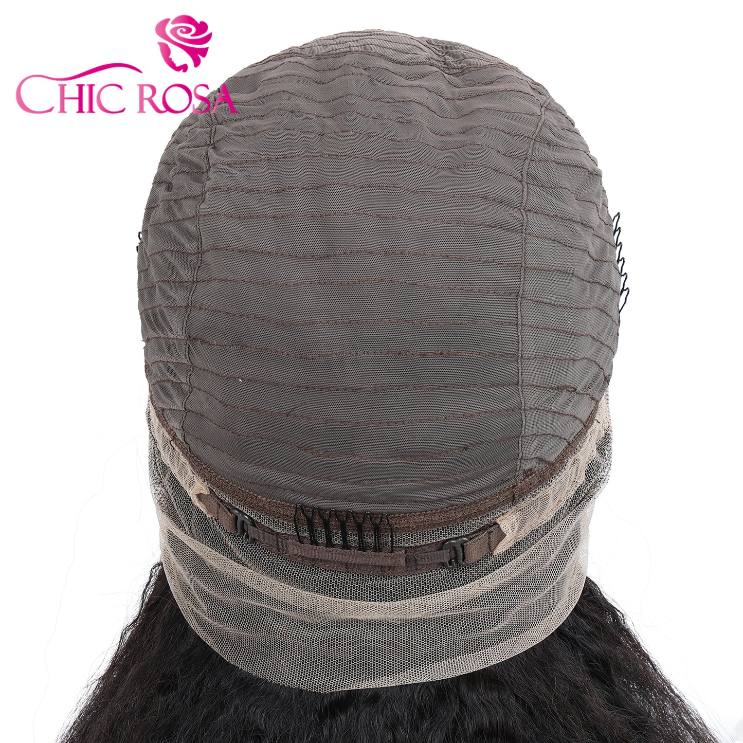 Chicrosa 360 Lace Frontal Wig Human Hair Kinky Straight Wig 200% Density Full Lace Wig [Maya]