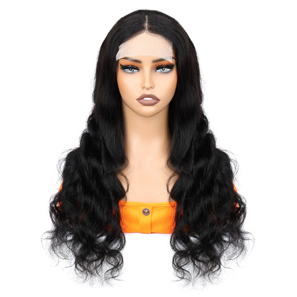 4*4 Lace Wavy With Baby hair human wig