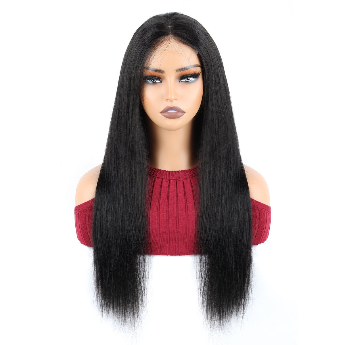 4x4 staight Lace Wigs Human Hair Bone Straight Lace Closue Wigs Human Hair