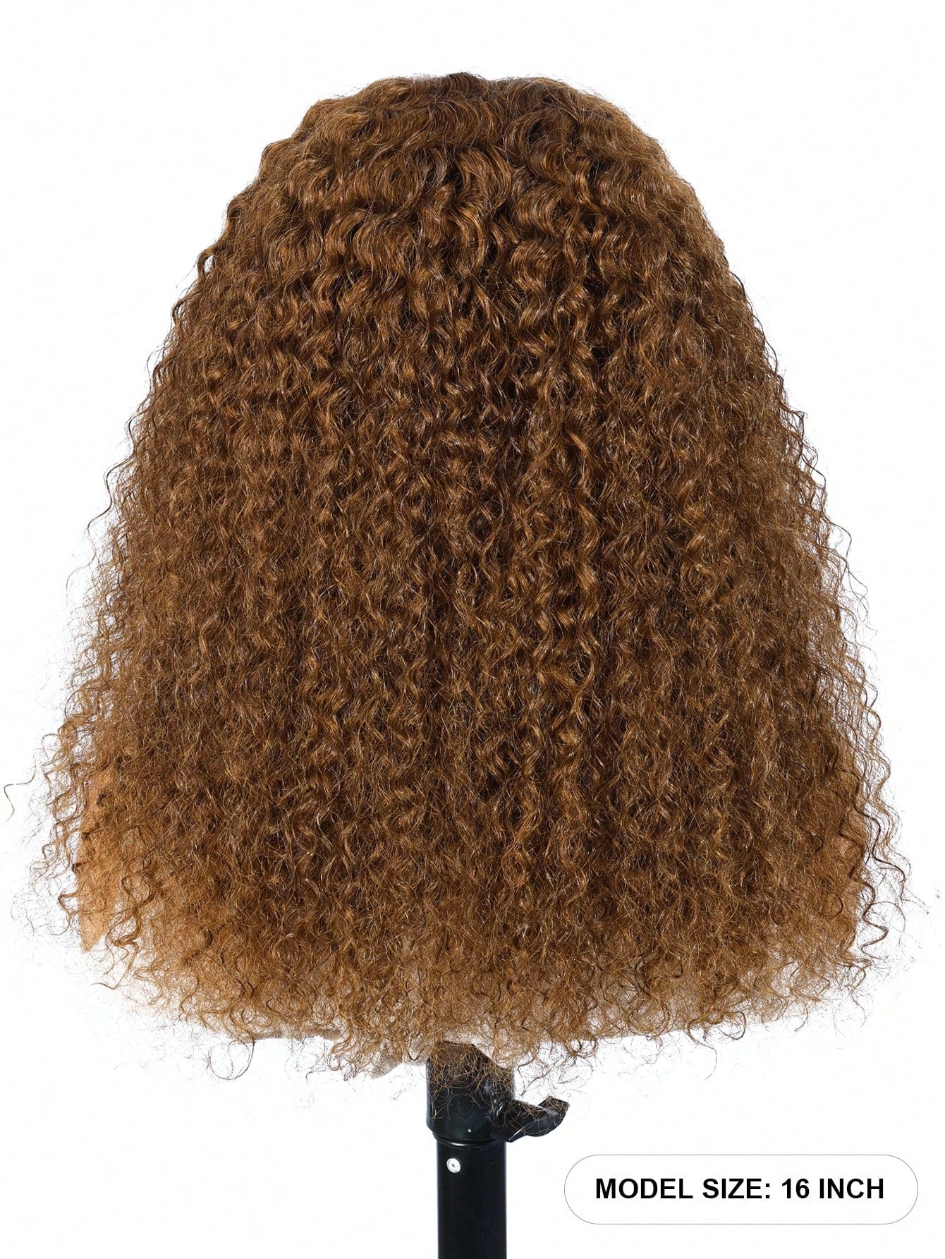 13x6 Kinky Curly Lace Front Wig #4 Brown Color 100% Real Human Hair Pre Plucked Natural Hairline HD Transparent Lace Human Hair Wigs for Women