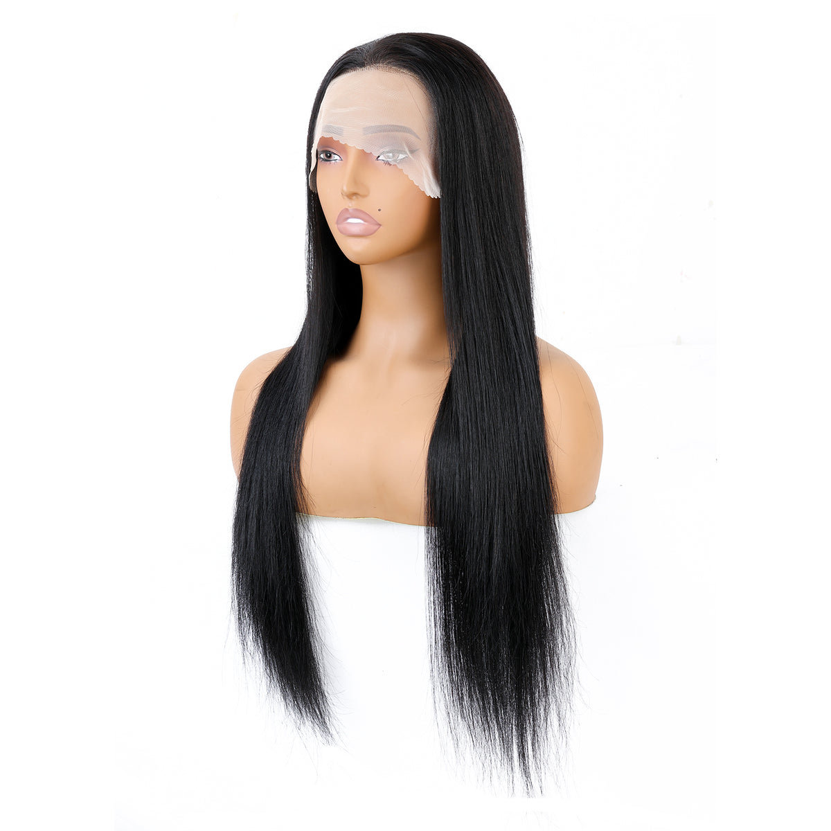 Knotless 7x5 Glueless Simulation Scalp Lace Wig Human Hair Bye Bye Knots Straight Lace Frontal Human Hair Wigs 180% Density 13X4 Lace Frontal Wig