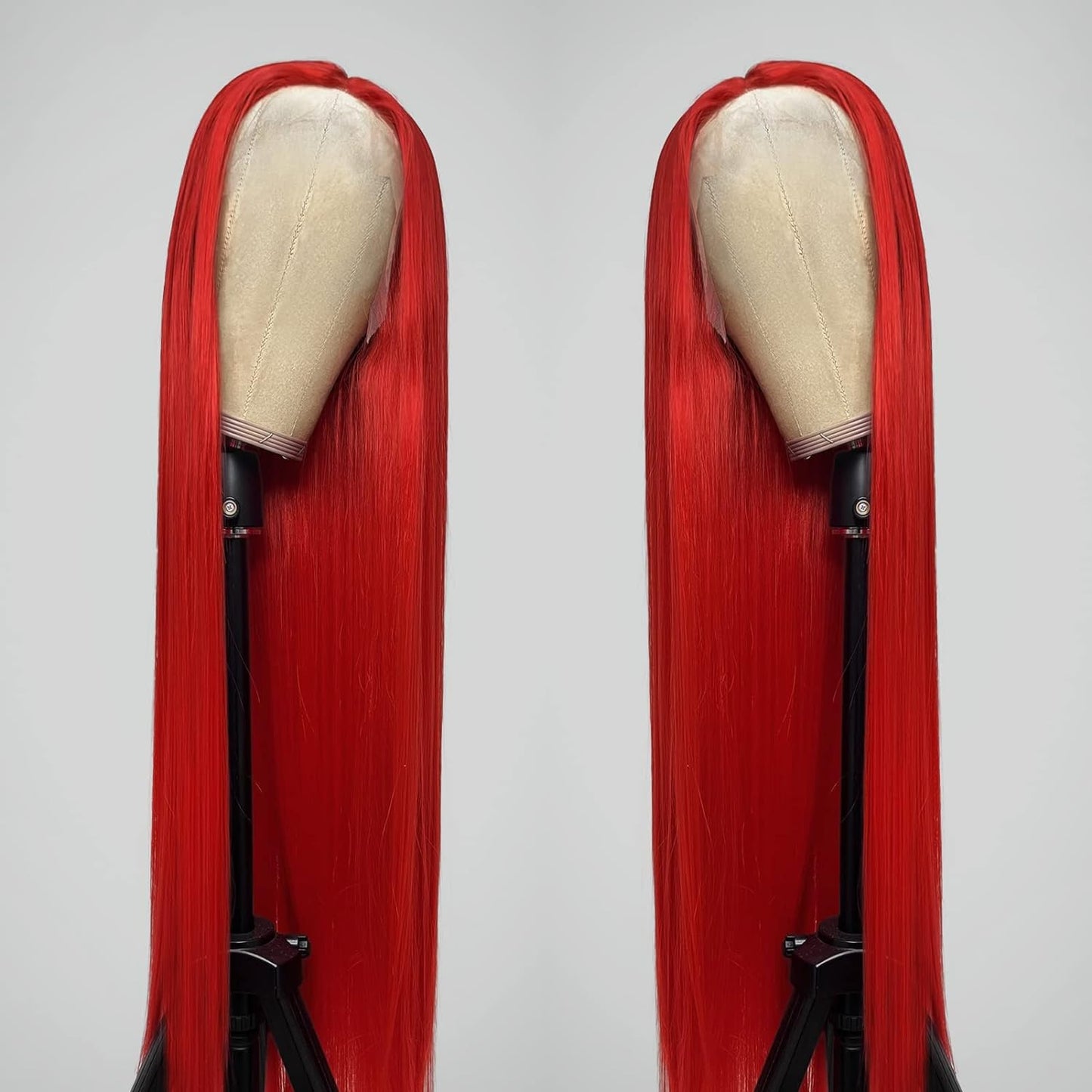 13*4 lace straight human hair wig red color wig | No Shedding, High Density wig| 26 Inch