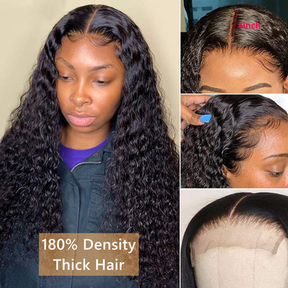 4x4 Lace Front Wigs Human Hair Pre Plucked Wet and Deep Wave Wigs Closure Wigs Human Hair for Black Women