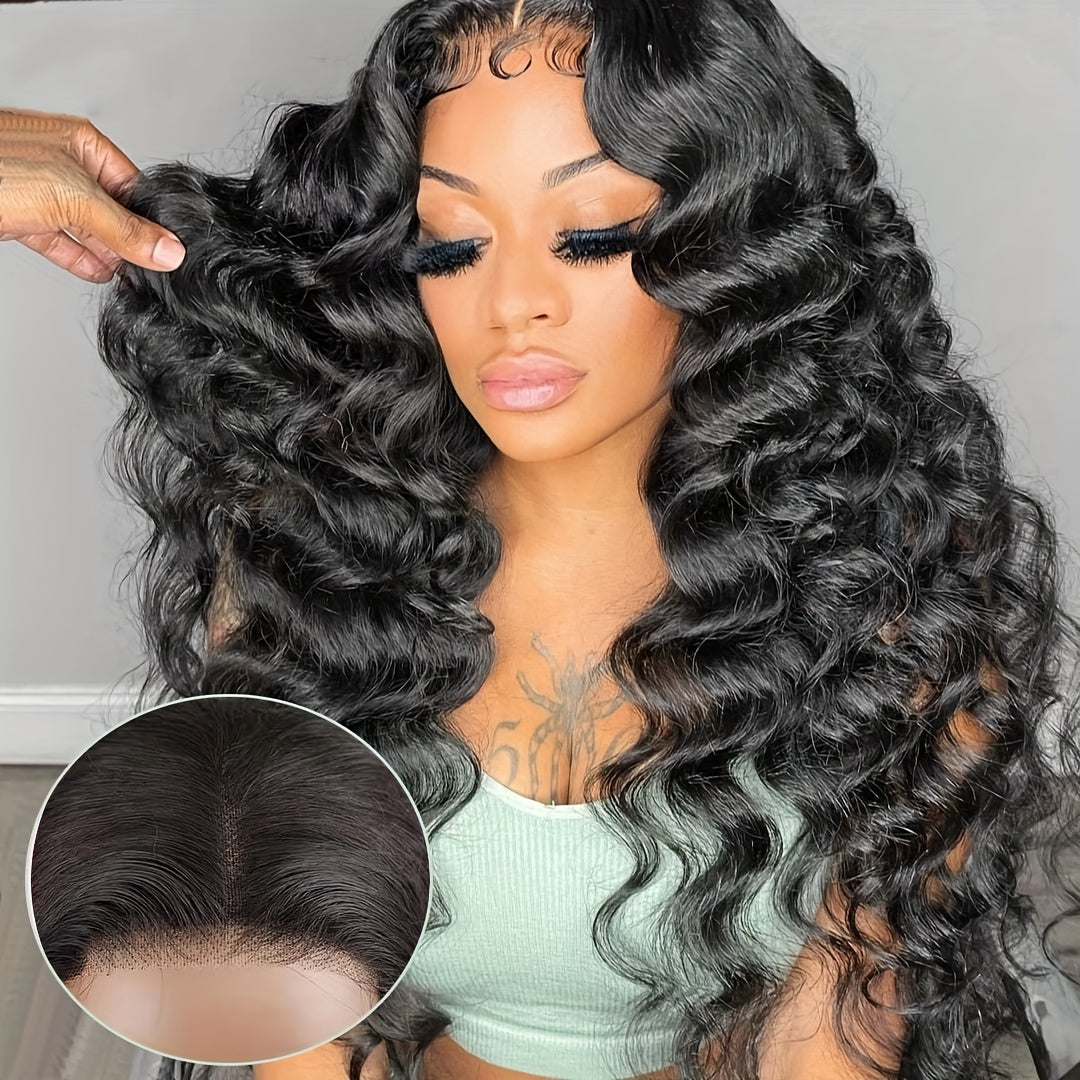 Human Hair 13x4x1 T Part Lace Front Wigs Human Hair Body/Loose Deep Wave Wigs