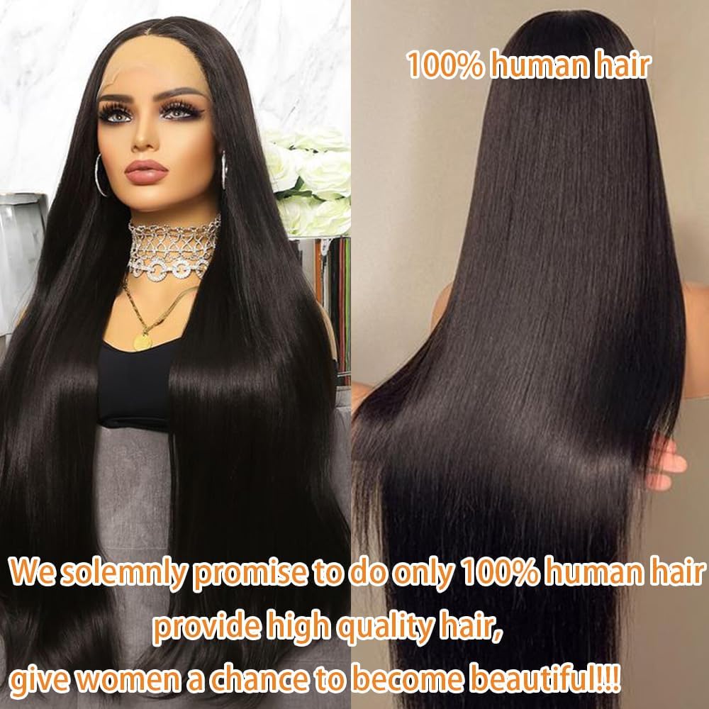 200% Density 13X6 Lace Front Wig Human Hair Straight Wig 13X6 Body Wave Wig [Pretty]