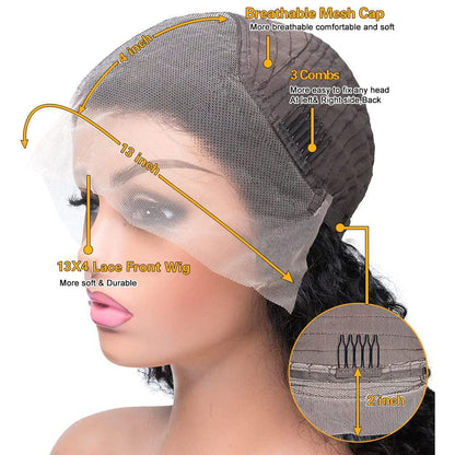 13x4 Lace Front Wigs Human Hair Pre Plucked Wet and Loose Wave Wigs Frontal Wigs Human Hair for Black Women