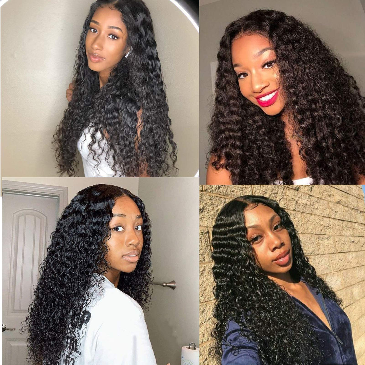 4x4 Lace Front Wigs Human Hair Pre Plucked Wet and Deep Wave Wigs Closure Wigs Human Hair for Black Women