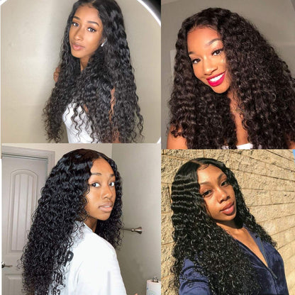 4x4 Lace Front Wigs Human Hair Pre Plucked Wet and Deep Wave Wigs Closure Wigs Human Hair for Black Women