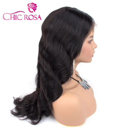 Chicrosa 4×4 Lace Closure Body Wave Human Hair Wigs Brazilian Body Wave Lace Closure Wigs