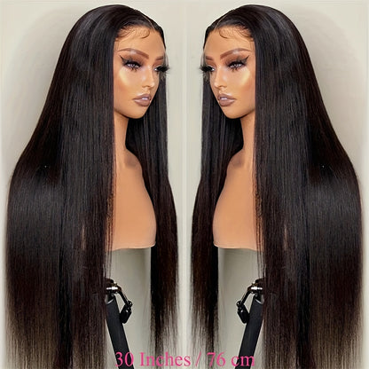 4x4 Lace Front Wigs Human Hair Pre Plucked 250% Density Burmese Virgin Human Hair