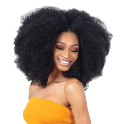 Alfro Kinky Human Hair Wigs 5X5 Lace Closure Alfro Yiki Hair Alfro Kinky Human Hair Wigs 18''-22 inches Can Be Customized