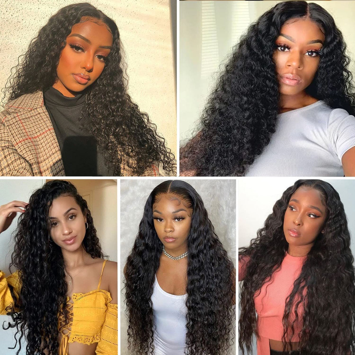 5x5 Lace Front Wigs Human Hair Pre Plucked Wet and Deep Wave Wigs Closure Wigs Human Hair for Black Women