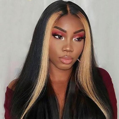 5x5 Lace Closure #27 Body Wave Wigs Human Hair Honey Blonde Transparent Lace Closure Wig