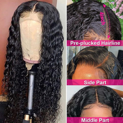 13x4 Lace Front Wigs Human Hair Deep Wave Wigs Frontal Wigs Human Hair for Black Women